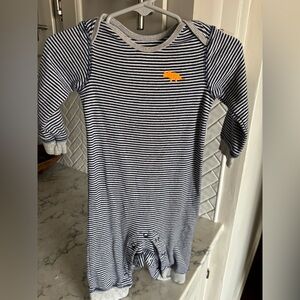 Striped Navy and White Kids Bodysuit